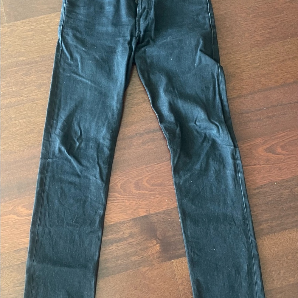 Naked & Famous Denim Black Stretch Jeans
